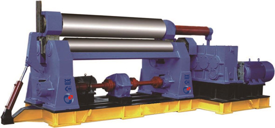 水平下(xia)調式三輥(gun)卷闆機
